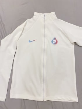 جاكيت النصر ابيض رياضي رجالي