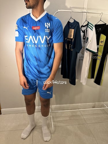 طقم الهلال فئة اللاعبين ازرق