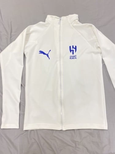 جاكيت الهلال ابيض رياضي رجالي
