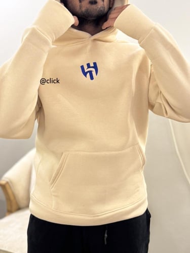 هودي الهلال تطريز بيج