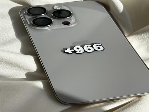 ستيكر +966 مفتاح السعودية معدن