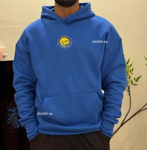 هودي النصر تطريز ازرق