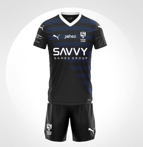 طقم الهلال فئة اللاعبين اسود