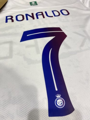 طقم النصر ابيض فئة اللاعبين اطفال