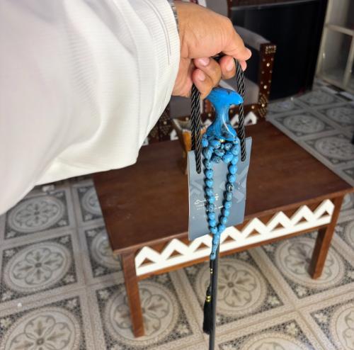 باقة سحاب ، عصا فاخر بمقبض دائري بكلايت مع مسباح ب...