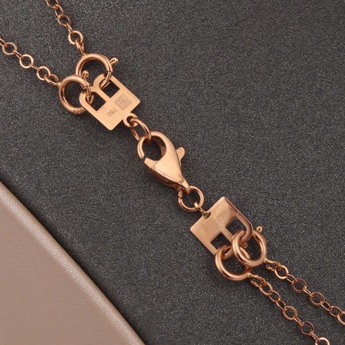 عقد واسورة ذهب روز قولد (عيار 18)