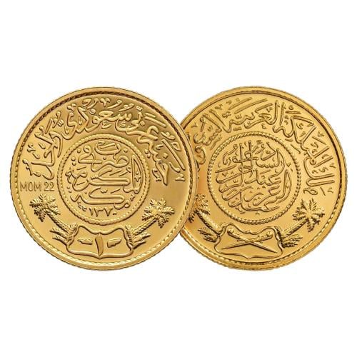 جنيه ذهب سعودي عيار 22 وزن 8 جرام