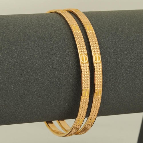 بنجرة ذهب منقوشة ماركة ( عيار 21 )