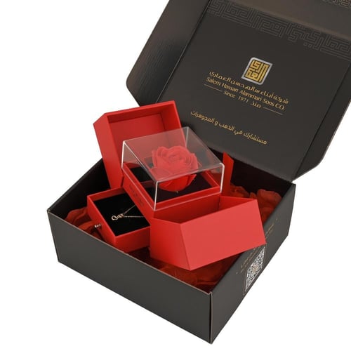 تغليف هدايا ورد الحب الفاخر