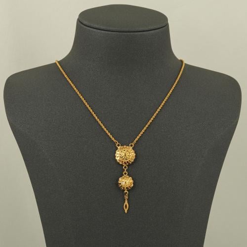 عقد ذهب كرسي جابر صغير ( عيار 21 )