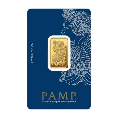 سبيكة ذهب PAMP سويسري وزن 10 جرام عيار 24 قيراط