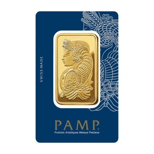 سبيكة ذهب PAMP سويسري وزن 100 جرام عيار 24 قيراط