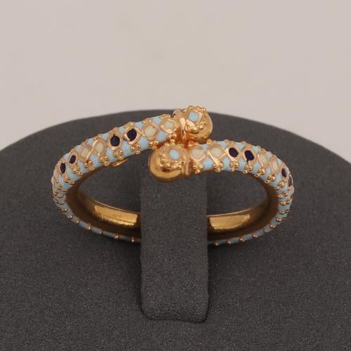 خاتم ذهب ثعبان كلكته ( عيار 21)