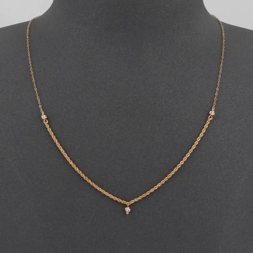 عقد ذهب مبروم دوركا ( عيار 21 )