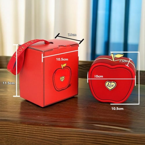 تغليف هدايا تفاحة الحب الفاخرة بدرج مخفي