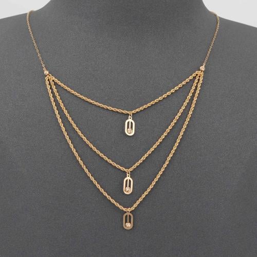 عقد ذهب مبروم بيضاوي ( عيار 21 )