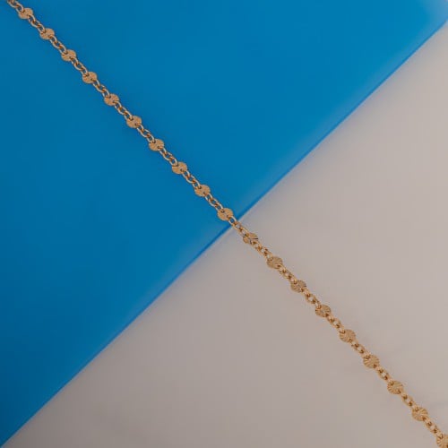 اسوارة ذهب دوائر براقة ( عيار 18 )