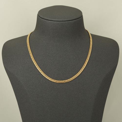عقد ذهب جنزير نحيل ( عيار 18 )