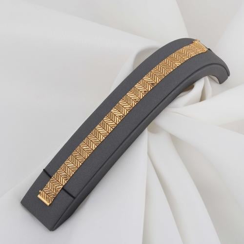 اسوارة ذهب خطوط مائلة براقه (عيار 21)