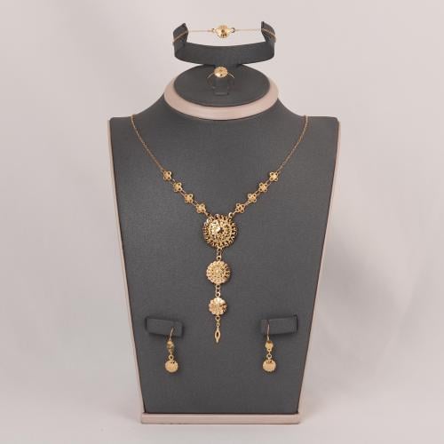 طقم ذهب كرسي جابر بأربع وردات ( عيار 21 )