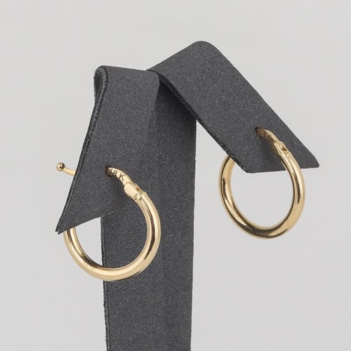 حلق ذهب دائري ( عيار 18 )