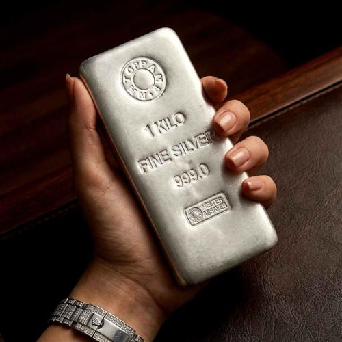 كيلو فضة سبيكة بامب PAMP هندي