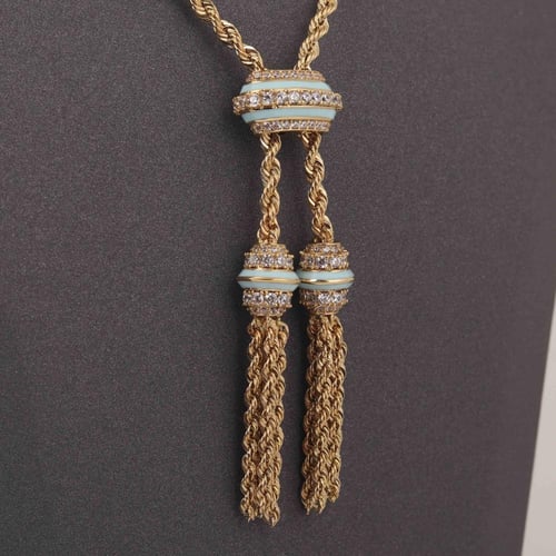 عقد ذهب شراشيب عيار 18