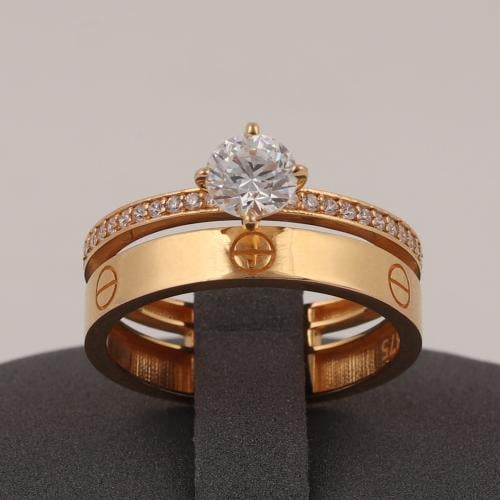 خاتم ذهب توينز ( عيار 21 )