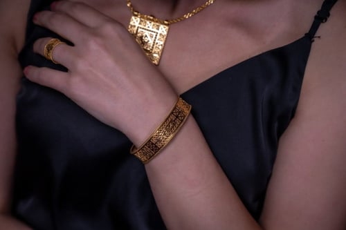 بناجر ذهب تراث العماري زخرفة اسلامية للفتيات والاط...