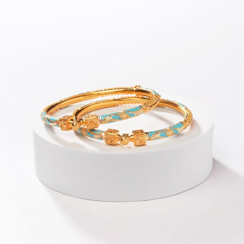 اسوره ذهب سماوي مربعة (عيار 21)