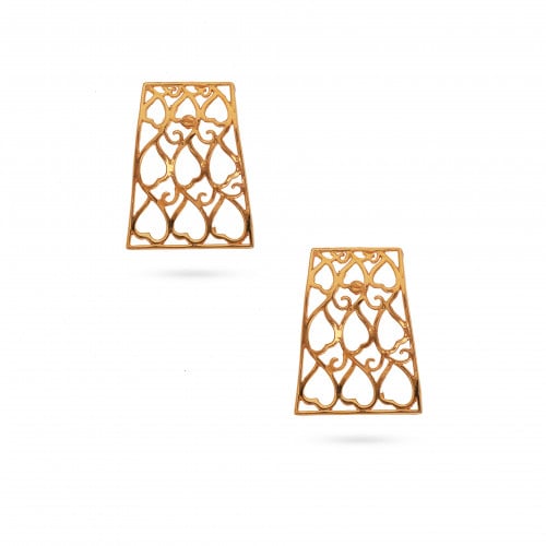 حلق ذهب تراث القلوب الصغير (3.6 جرام - عيار 21)