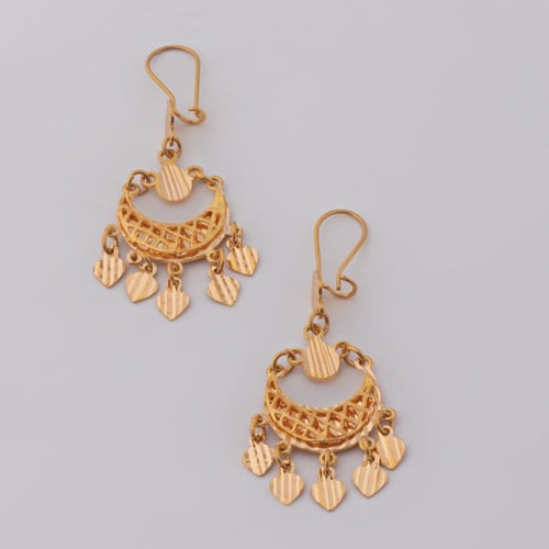 حلق ذهب الهلال ( عيار 21)