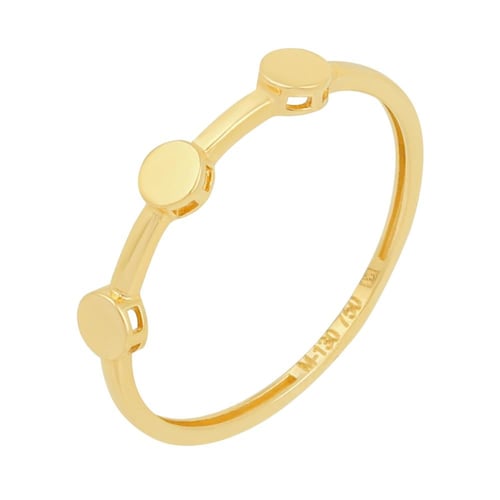 خاتم ذهب ثلاث دوائر ( عيار 18 )