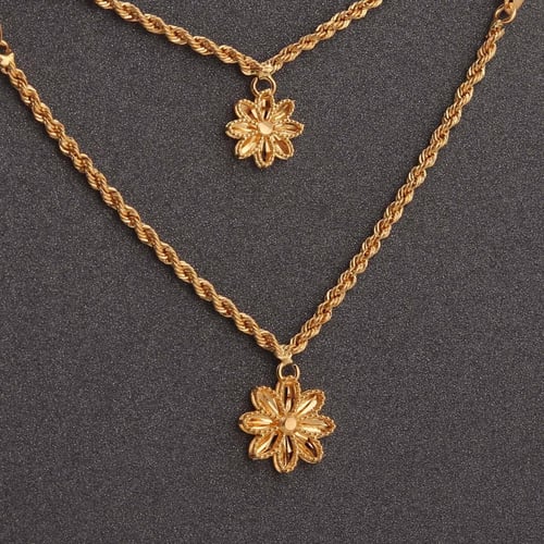 طقم ذهب الزهرة دورين ( عيار 21 )