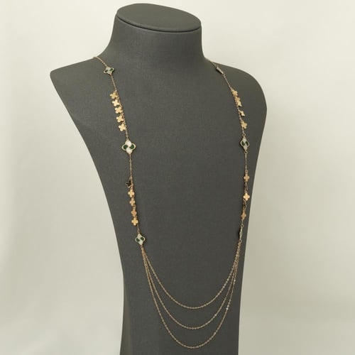 شال ذهب الورود الملونة ( عيار 18 )