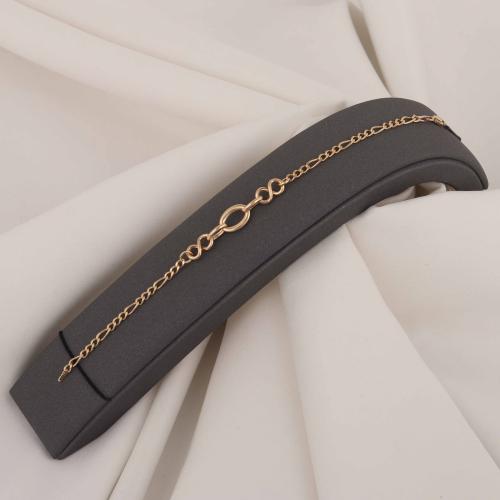 اسوارة ذهب جنزير بيضاوي ( عيار 18 )