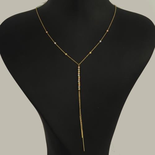 شال ذهب متدلي طويل ( عيار 18 )