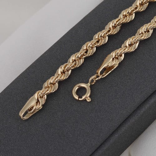 اسوارة ذهب مبروم كبيرة ( عيار 18 )