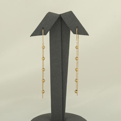 حلق كرات الذهب ( عيار 18 )