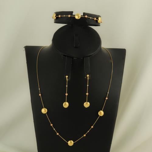 طقم ذهب دوائر ( عيار 18 )