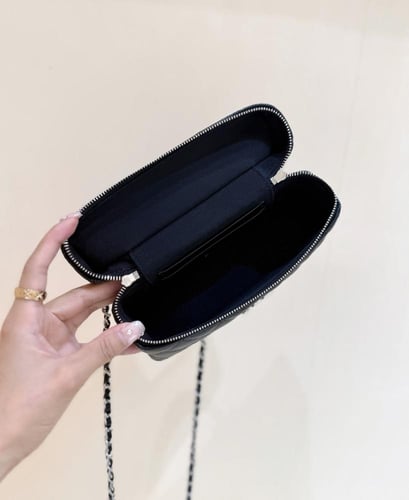 Chanel Vanity Case Bag – Black Caviar Leather with...