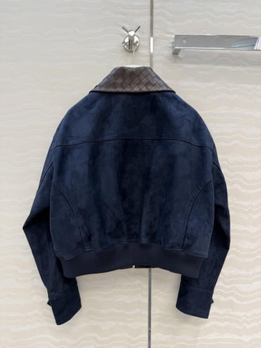 Bottega Veneta Suede Bomber Jacket