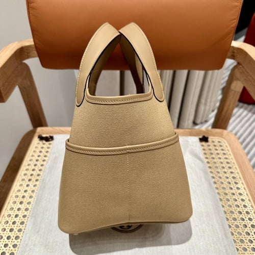 Hermès Picotin Lock Canvas Tote Bag