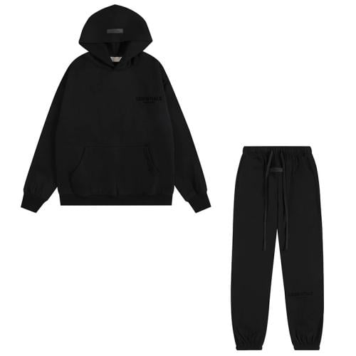 Essentials Hoodie & Sweatpants Set - Black