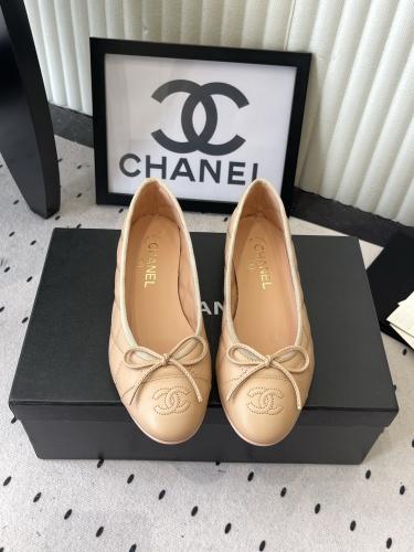 Chanel Lambskin Toe Ballerina Flats / حذاء شانيل باليرينا جلد الخروف