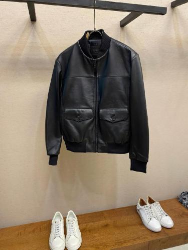 Prada Leather Bomber Jacket