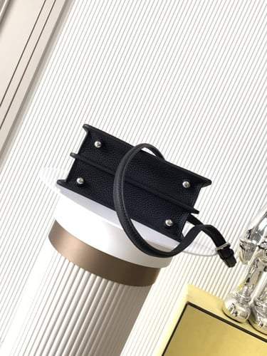 Fendi Peekaboo Black Woven Leather Bag