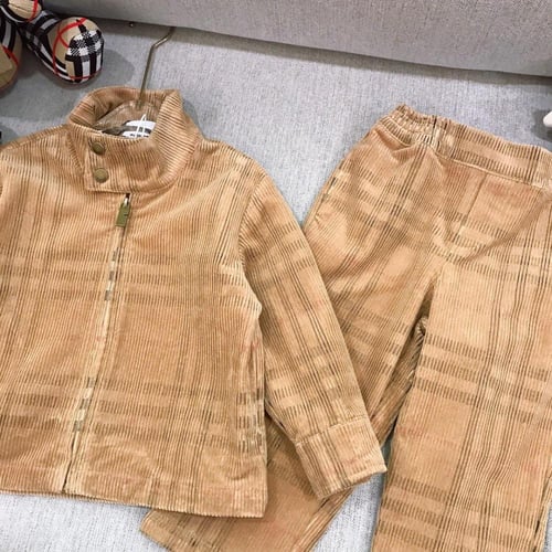 Burberry Kids Velvet Tracksuit