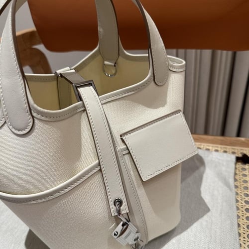 Hermès Picotin Lock Canvas Tote Bag