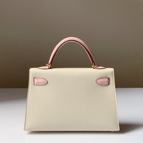 Hermès Kelly Mini II Handbag - Rose Sakura & Craie